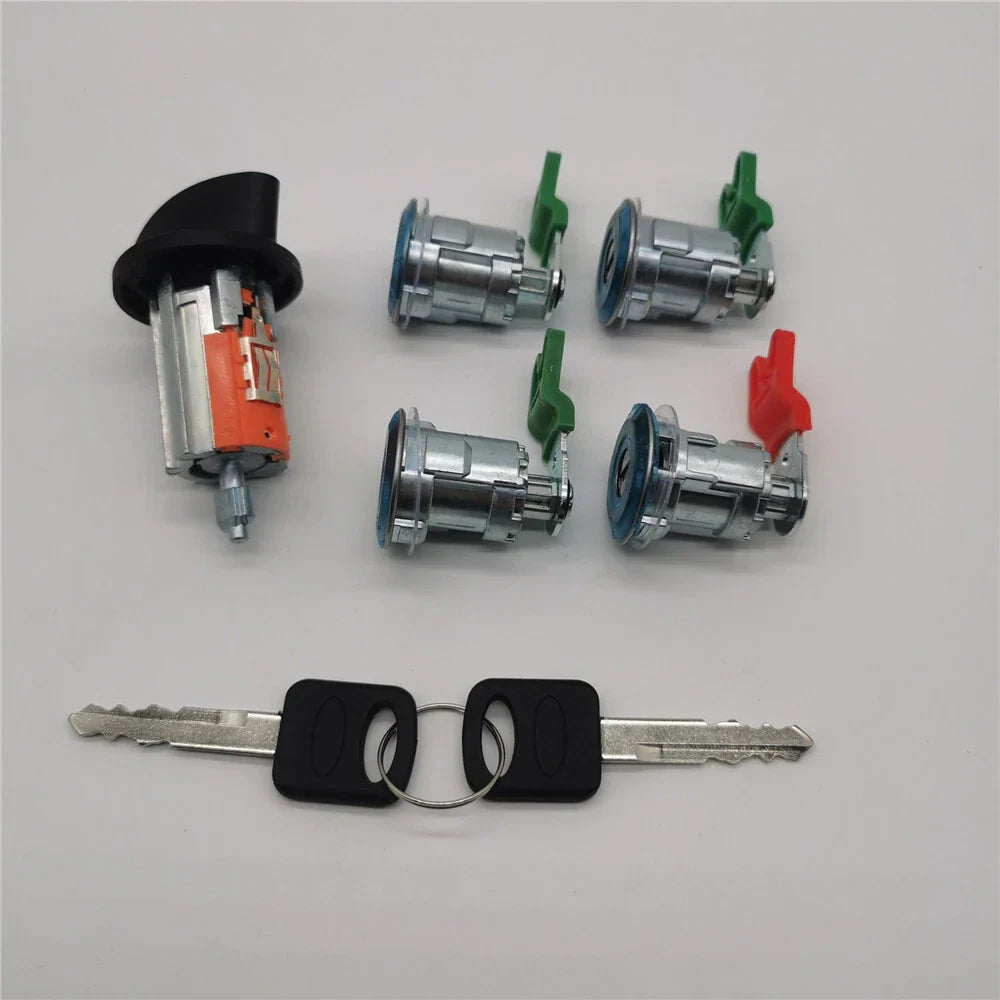 Ignition Cylinder & 4 Door Lock Set for Ford Econoline Van (1997-2020)