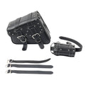 1PC Universal Motorcycle Saddle Bag Left Side #27C Black for Motorcycles