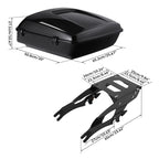 Chopped Trunk Mount Rack for Indian Roadmaster Chieftain (2014–2025) Black