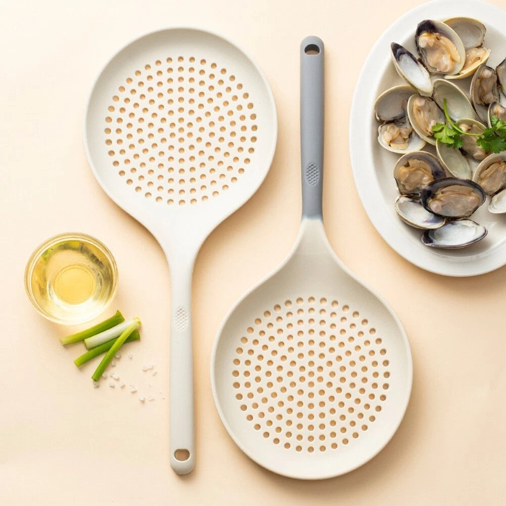 Non-Stick Silicone Spoon for Kitchen Strainer Skimmer (36.5 x 15.5 x 2 cm)