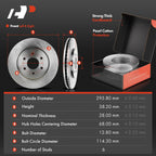 Front Brake Rotor & Pad Set with Caliper for Nissan Frontier