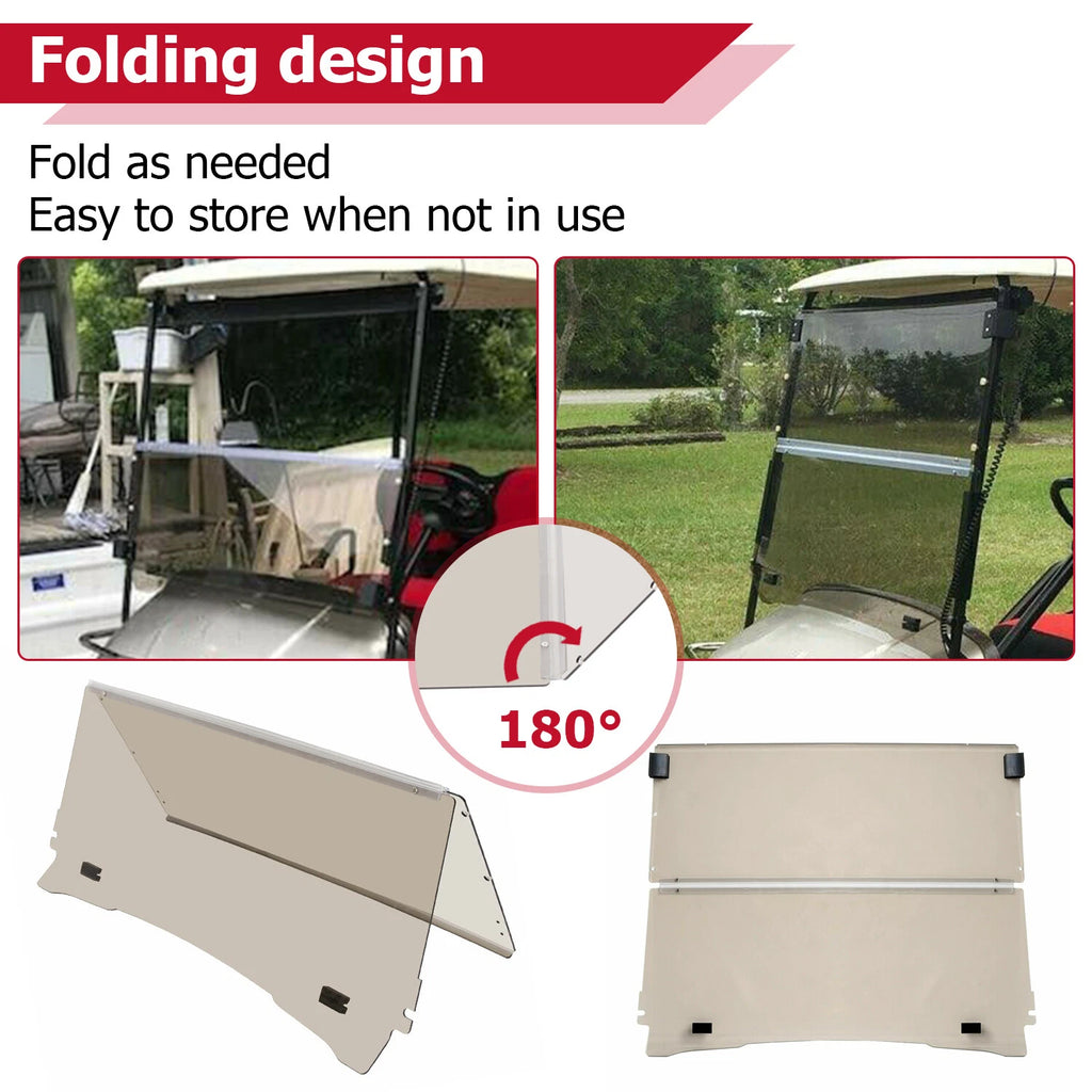 Tinted Folding Windshield for EZGO TXT (1994–2013)