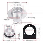 Aluminum Fuel Tank Filler Neck for Gas Tank (2")