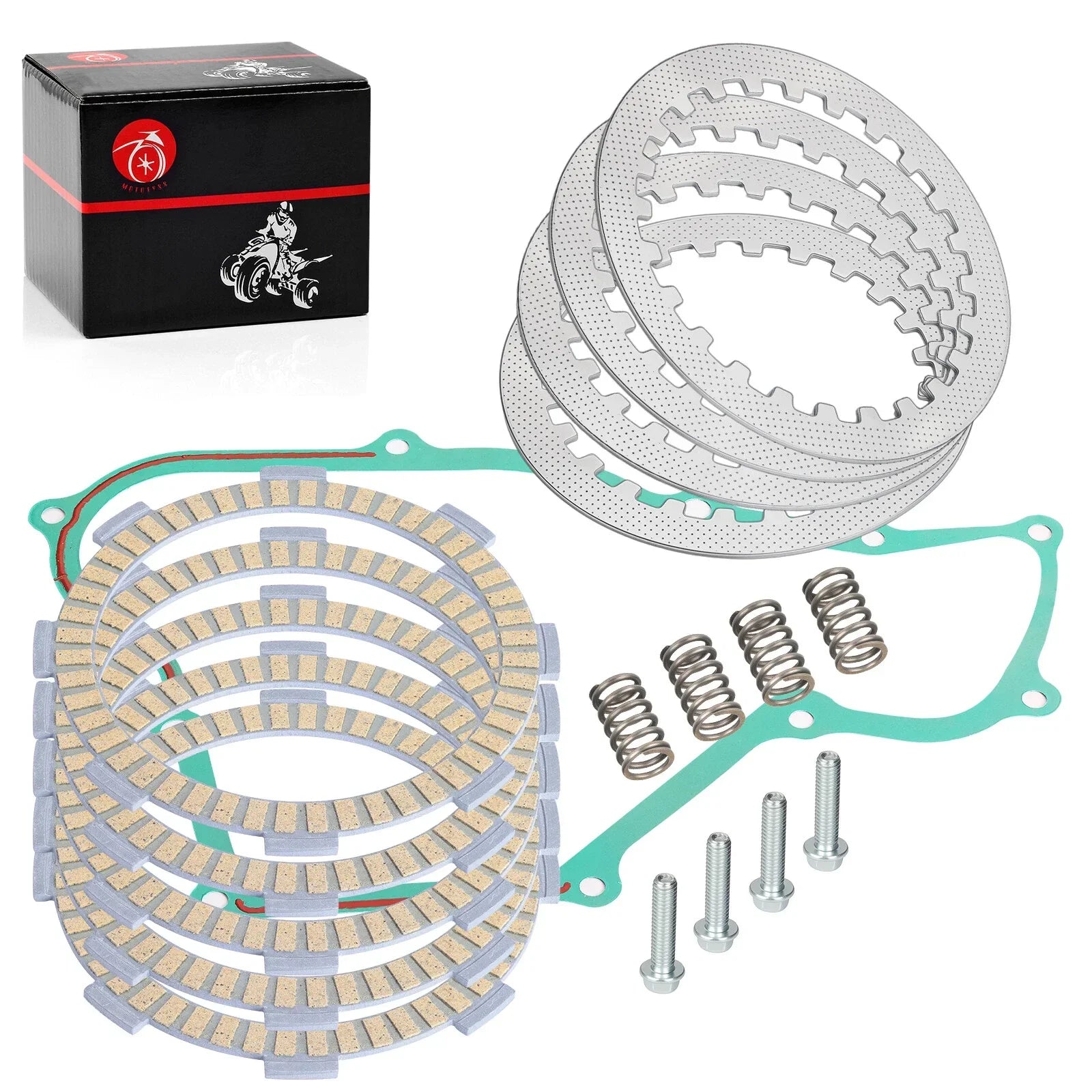 Clutch Friction Steel Plates Gasket Kit for Honda CR85R CR85RB (2003–2007)