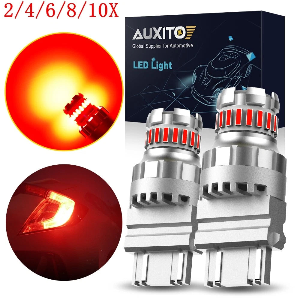Set of 2 3157 64SMD LED Reverse Tail Brake Light Bulbs for Make Model
