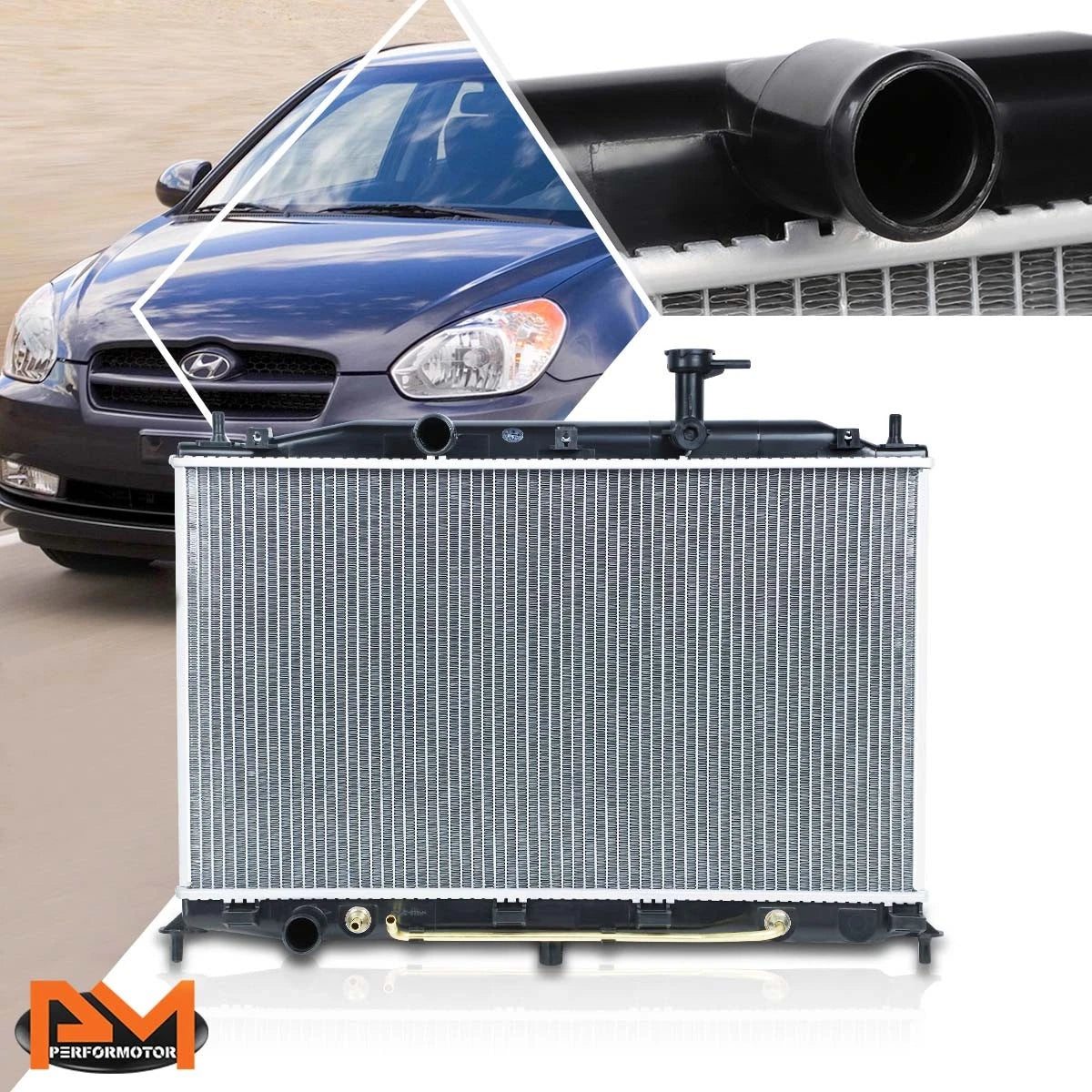 Aluminum Core OE Radiator for Dodge Attitude/Hyundai Accent (2006–2012) DPI-2896