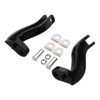 Rear Passenger Foot Peg Mounts for Harley Touring (1993-2025) Black/Chrome