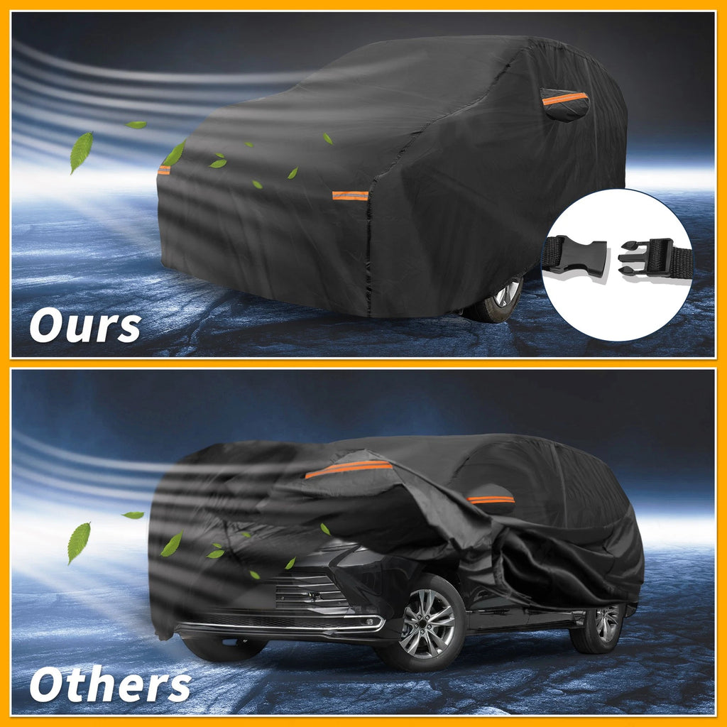 Waterproof All Weather Car Cover for Toyota Sienna (2011–2023) 190T-PU Zipper