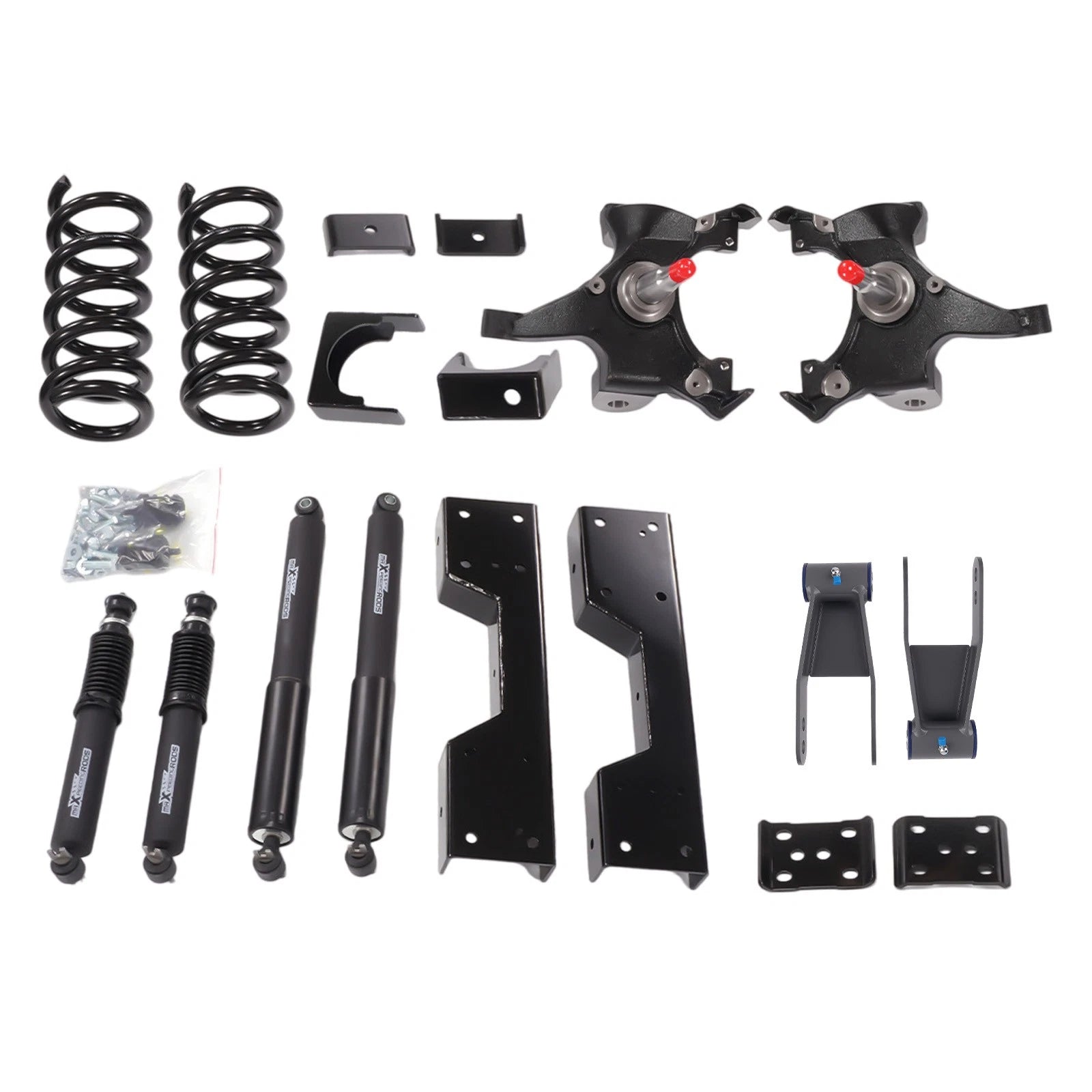 Drop Kit for Chevrolet GMC C1500 (1988–1998) - Front 4", Rear 7-8" with Shocks