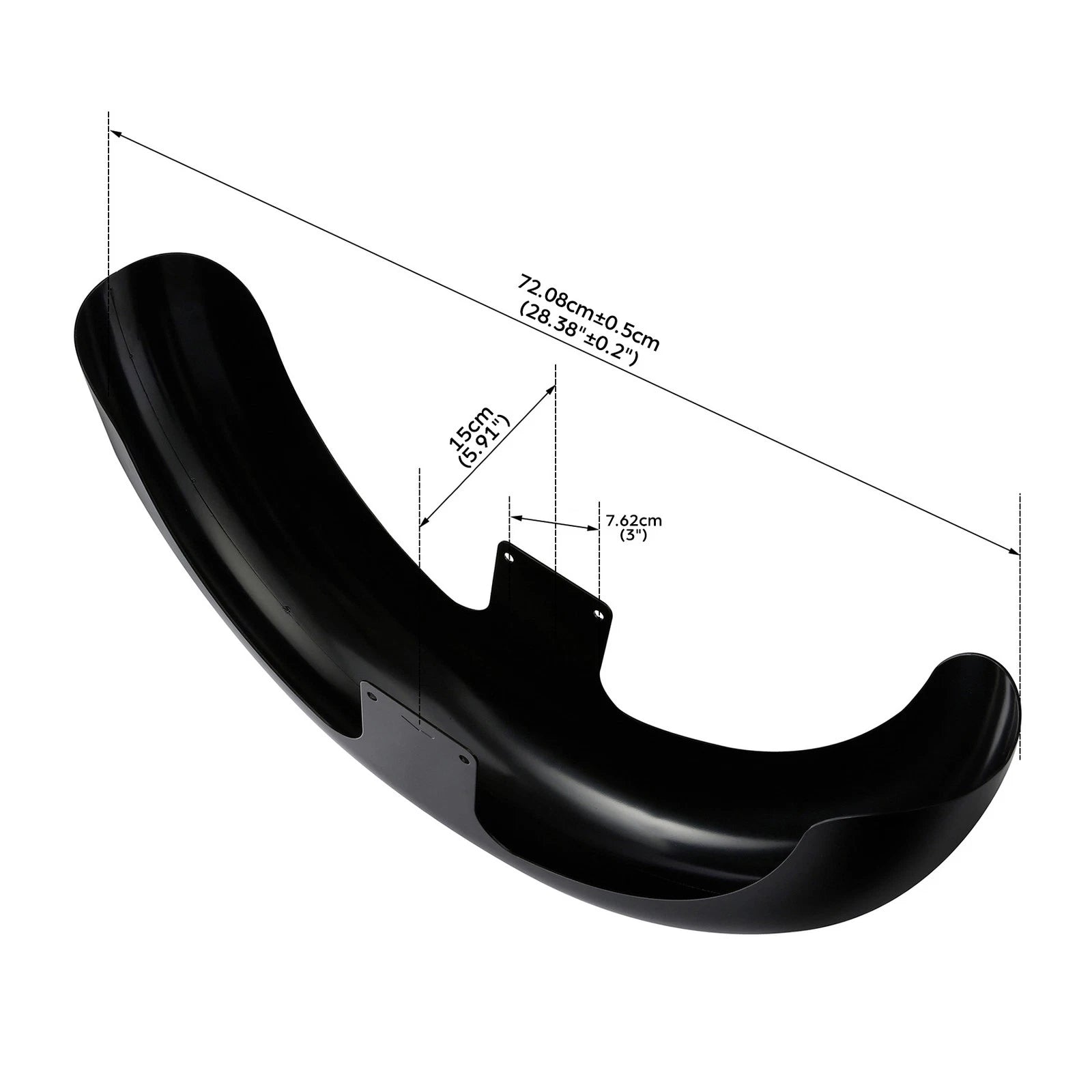 21" Wrap Front Fender for Harley Touring Electra Street Road Glide (2014–2023)