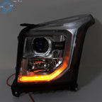 Projector Headlight Set for GMC Yukon (2015-2017) with LED DRL