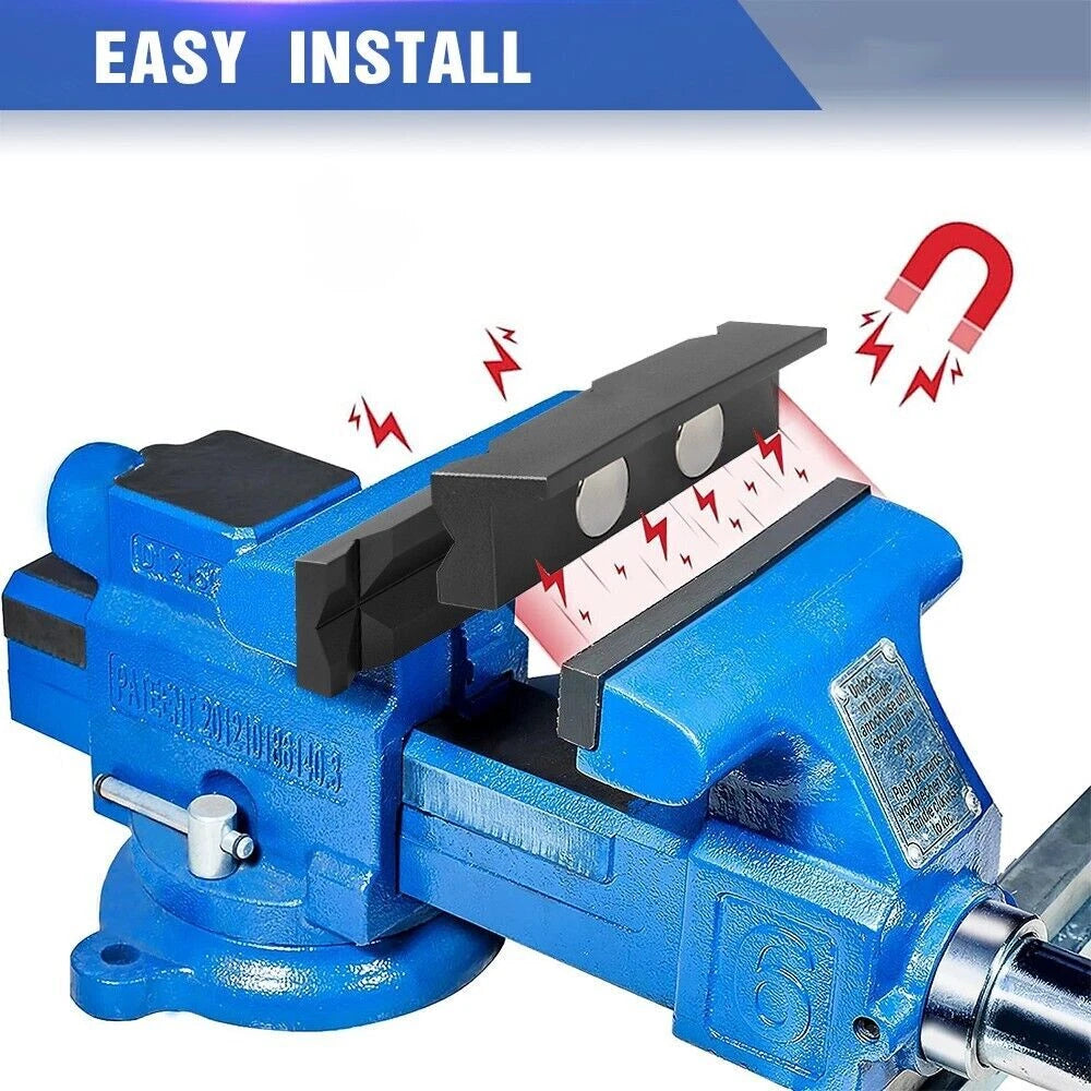 1 Pair Aluminum Vise Jaws for AN Fitting Adapter (Fits 101mm, 4")