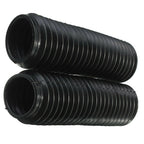 1 Pair Black Motorcycle Front Fork Rubber Gaiters for CQR (245x58x39mm)