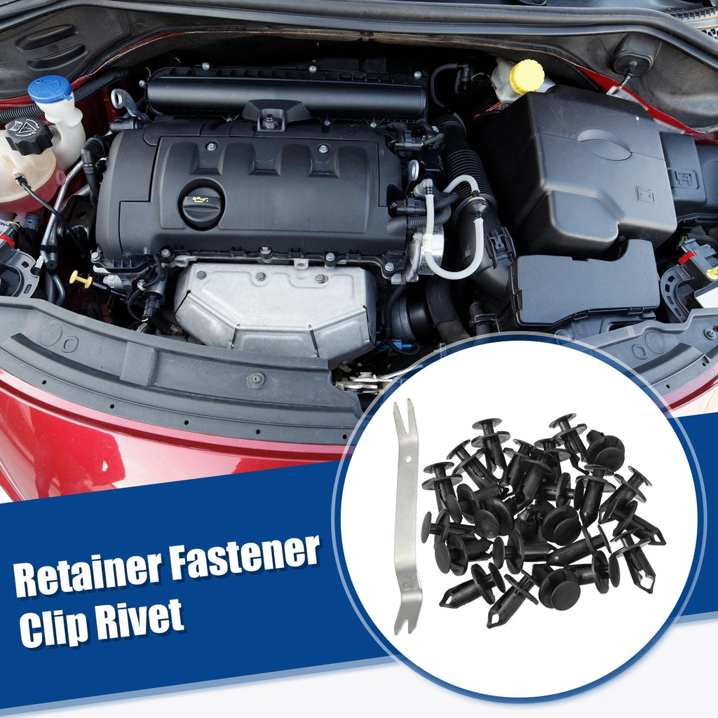 25 Pcs Push Type Rivet Retainer Fastener for Dodge Honda 