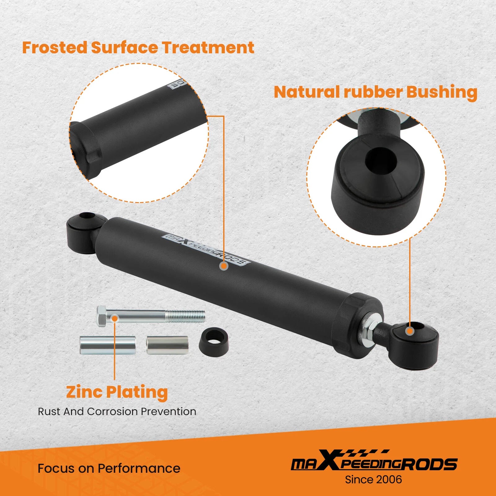 Steering Stabilizer for Ford F-250 F-350 Super Duty 4WD (1999–2004)