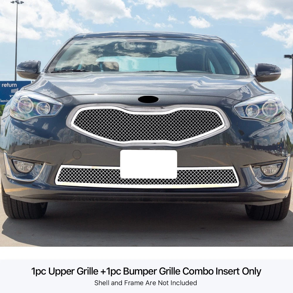 Stainless Steel Bolt Over Mesh Grille for Kia Cadenza (2014-2015)