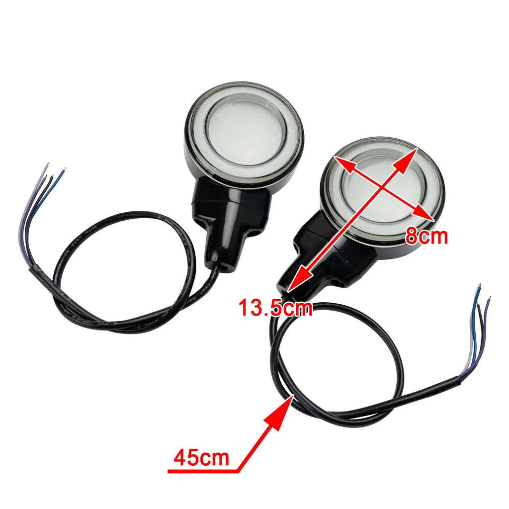 LED Flat Front Turn Signal Light for Harley Heritage Softail Classic (1999–2023) #2