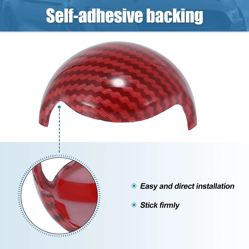2pcs Gear Shift Knob Cover for Ford Mustang (2015–2022) Red