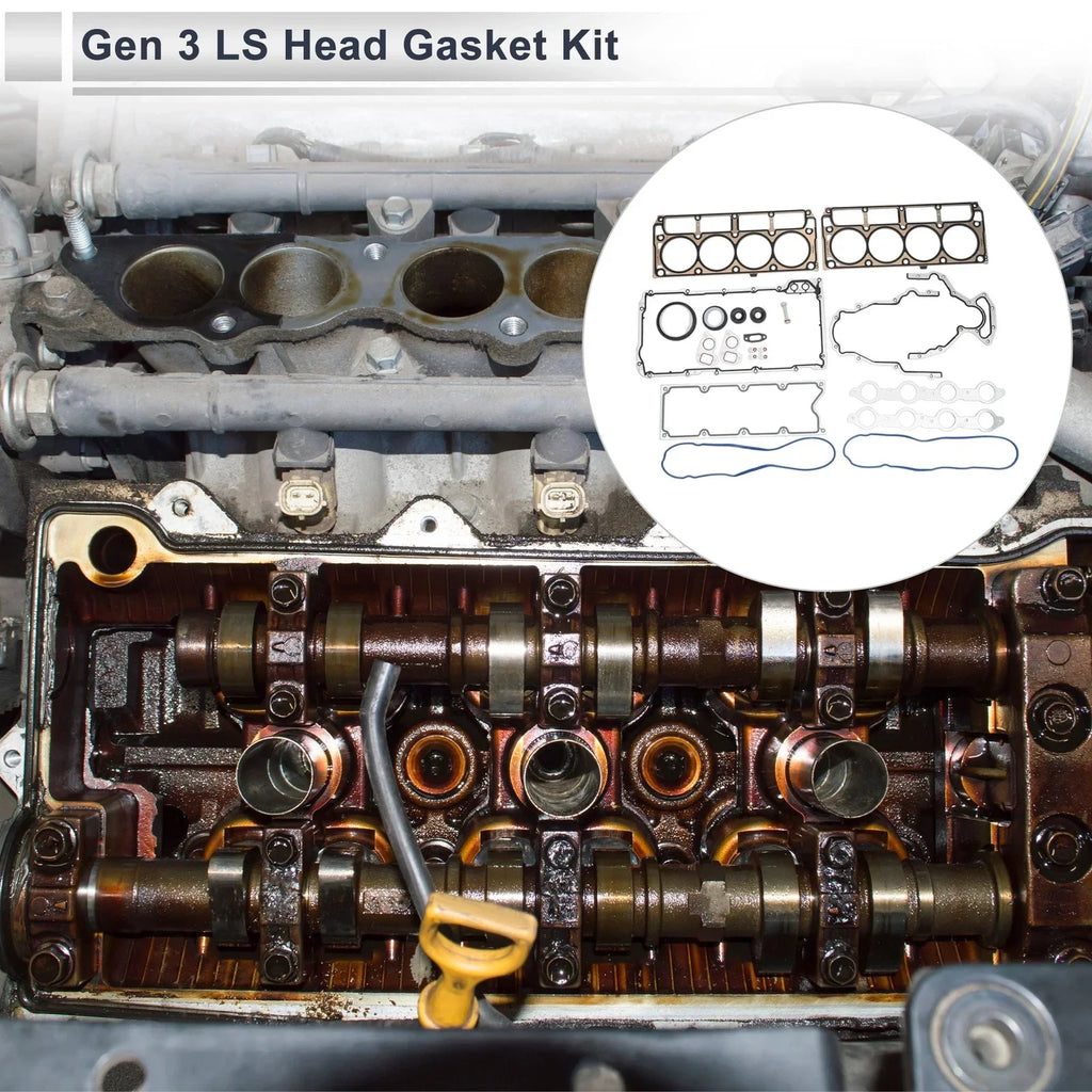 Gen 3 LS Head Gasket Kit for GM Chevy LS1 LS6 LQ4 LQ9 4.8L 5.3L 5.7L (2000-2006)