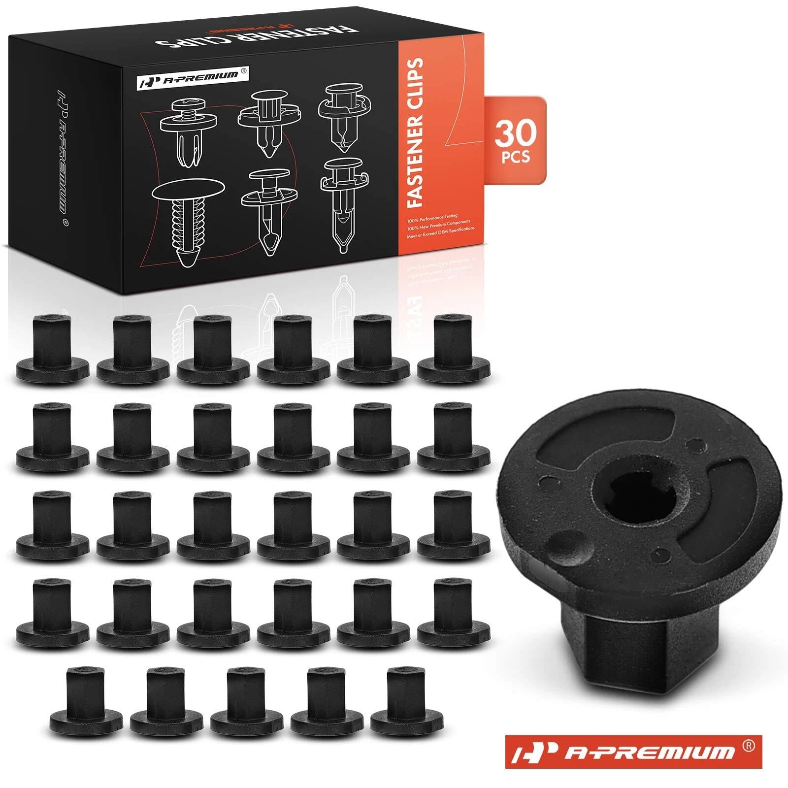 30Pcs 10mm Hex Wheelhouse Liner Nut Retainer Clips for Chevy GMC 
