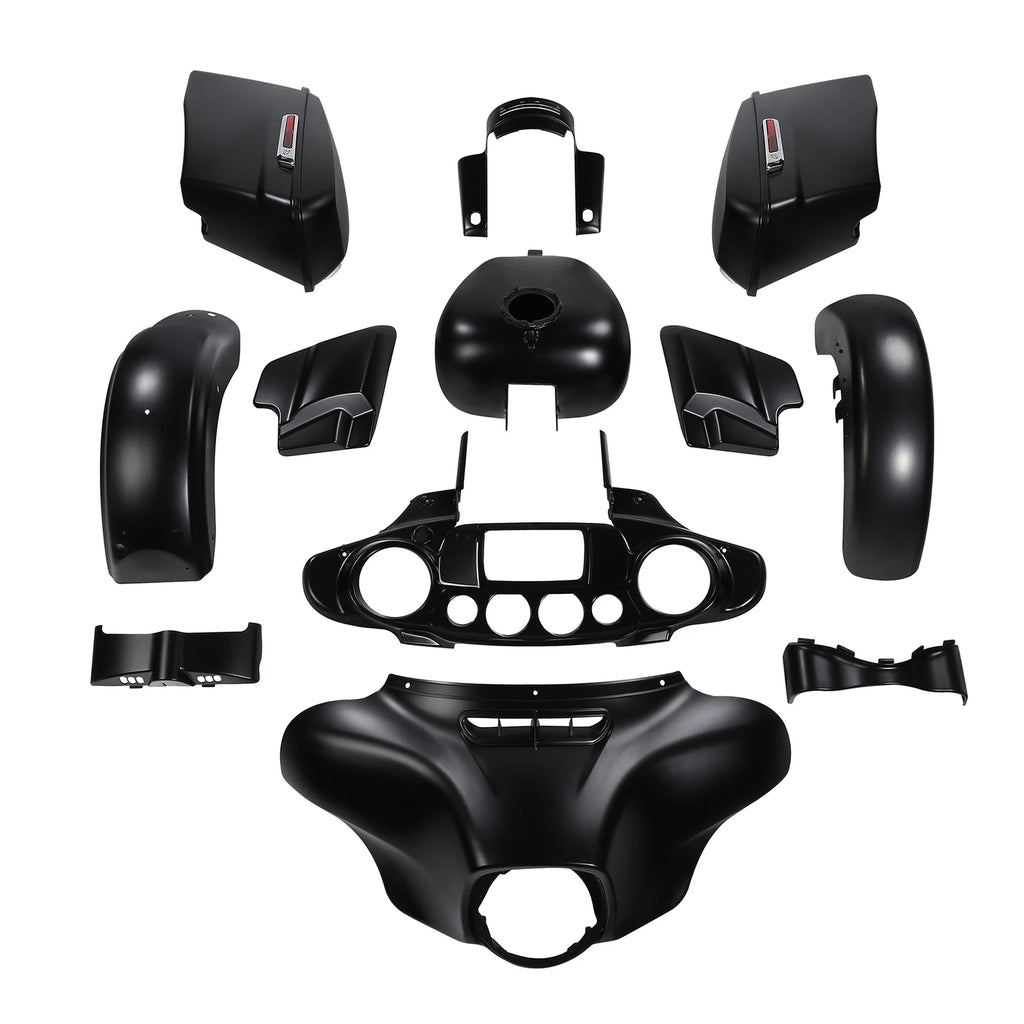 Fairings Body Kit for Harley Touring CVO Street Glide (2014–2024) Black Denim