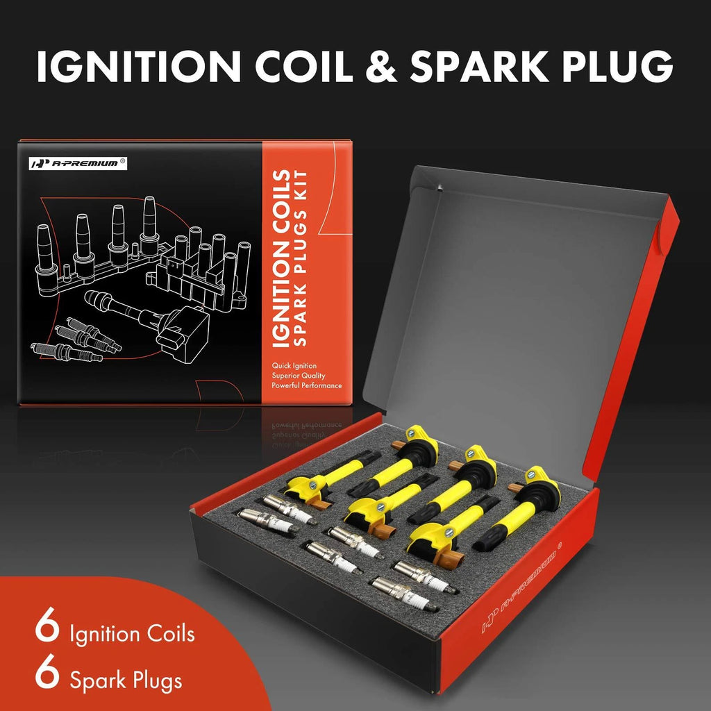Set of 6 Ignition Coils & Spark Plugs for Ford F-150