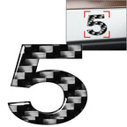 Car Badge Emblem Number Signs Decals Stickers for