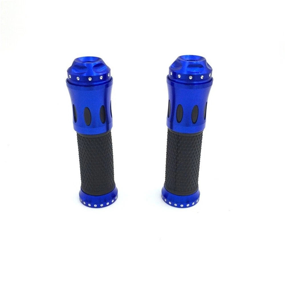 7/8" Blue Non-Slip Rubber Handlebar Grips for Honda CBR600 F4i (2001–2007)