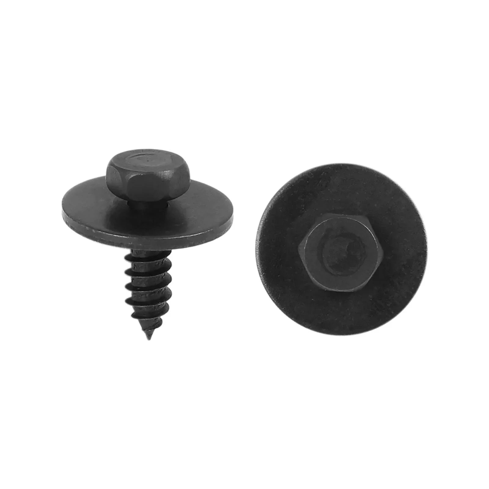 10pcs Black Hex Head Metal Screws with Washer for BMW E46 E60 E90