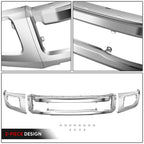 Chrome Front Bumper Face Bar w/ Fog Light Holes for Ford F-250 F-350 (2020–2022)