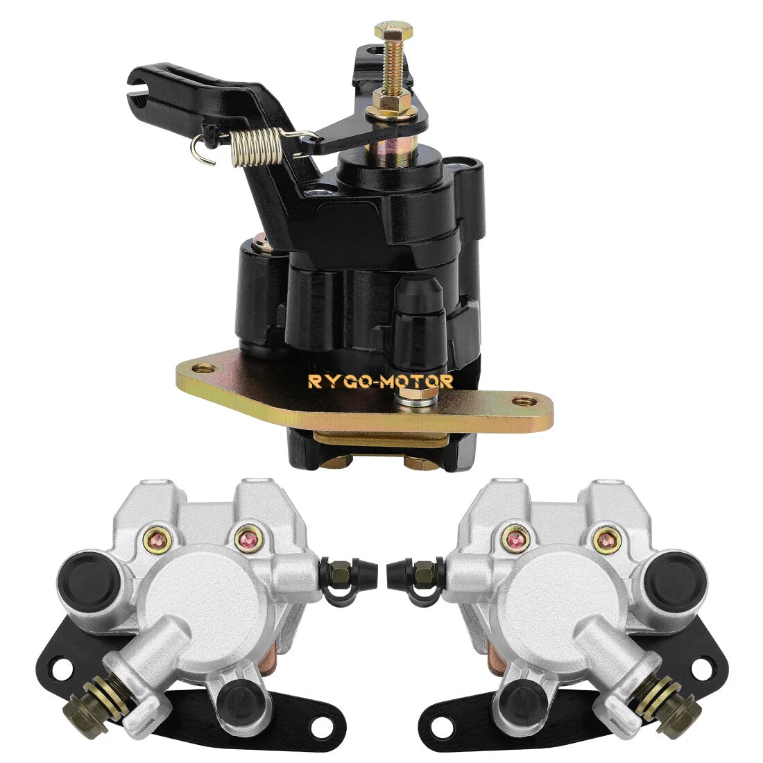 Front & Rear Brake Caliper w/Pads for Yamaha Warrior 350 YFM350X (1989–2001)