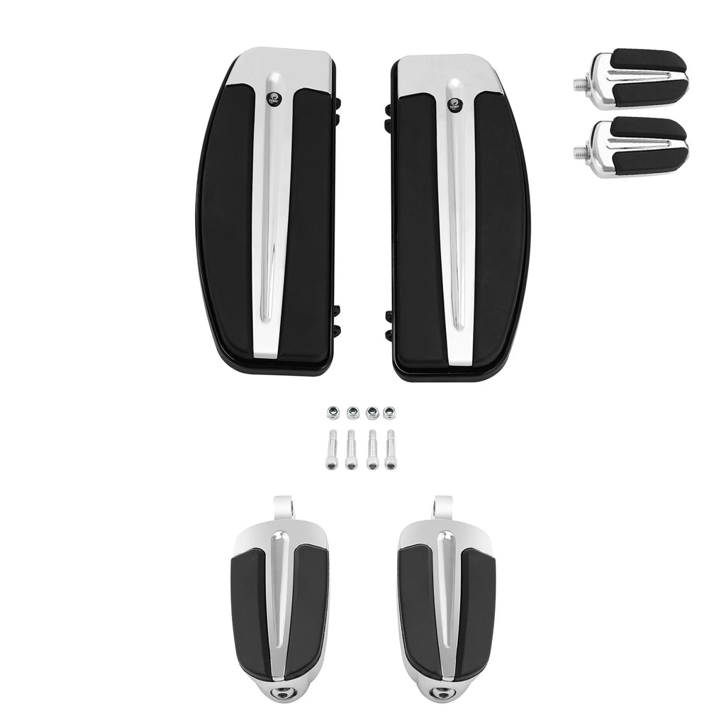 Driver Footboards Kit for Harley Softail Fatboy (1986–2017)