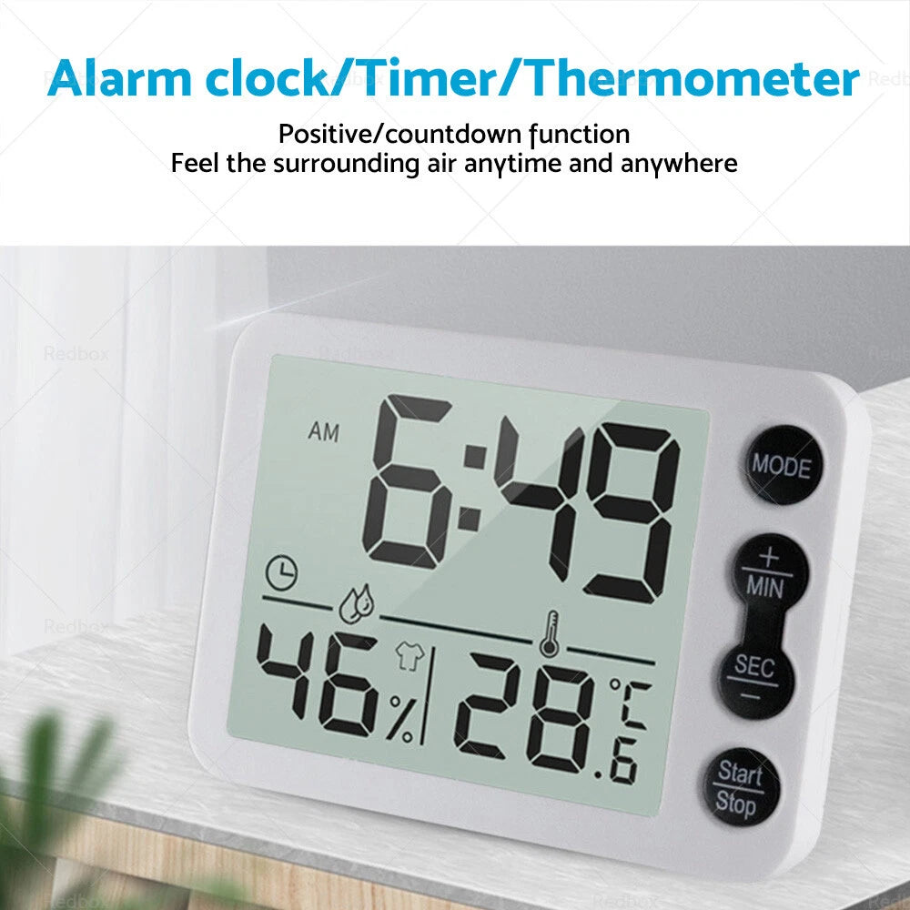 Digital Clock Temperature Alarm for Car Truck SUV (12V)
