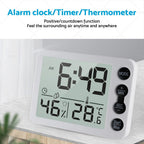 Digital Clock Temperature Alarm for Car Truck SUV (12V)