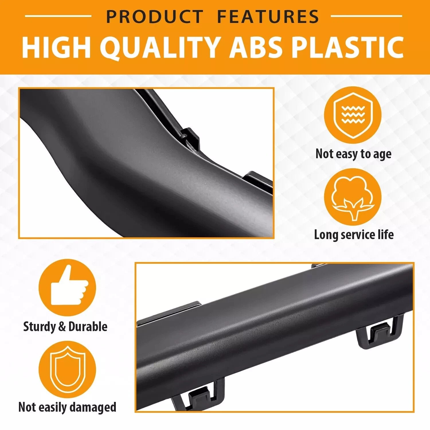 Front Bumper Grille Trim Surround Molding for Jeep Cherokee (2014–2018)