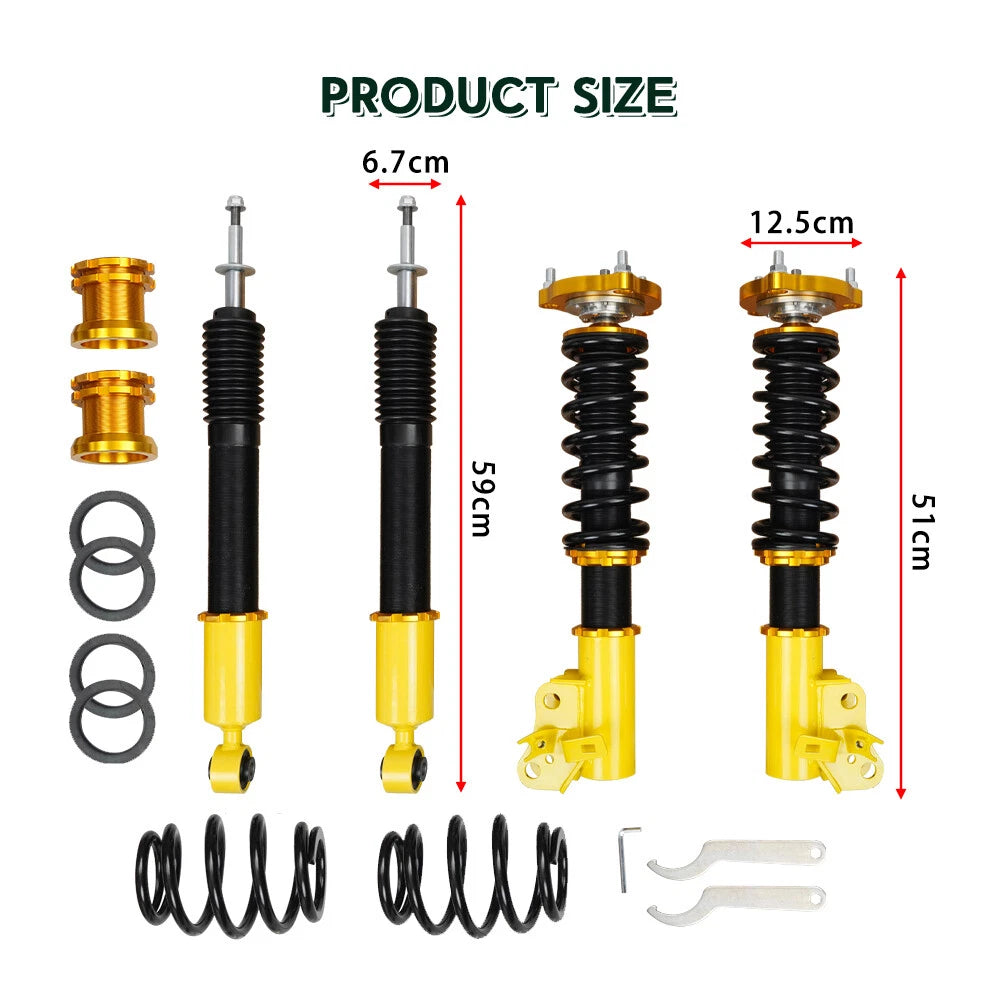 Coilovers & Rear Upper Control Arm Camber Kit for Honda Civic (2006–2011)