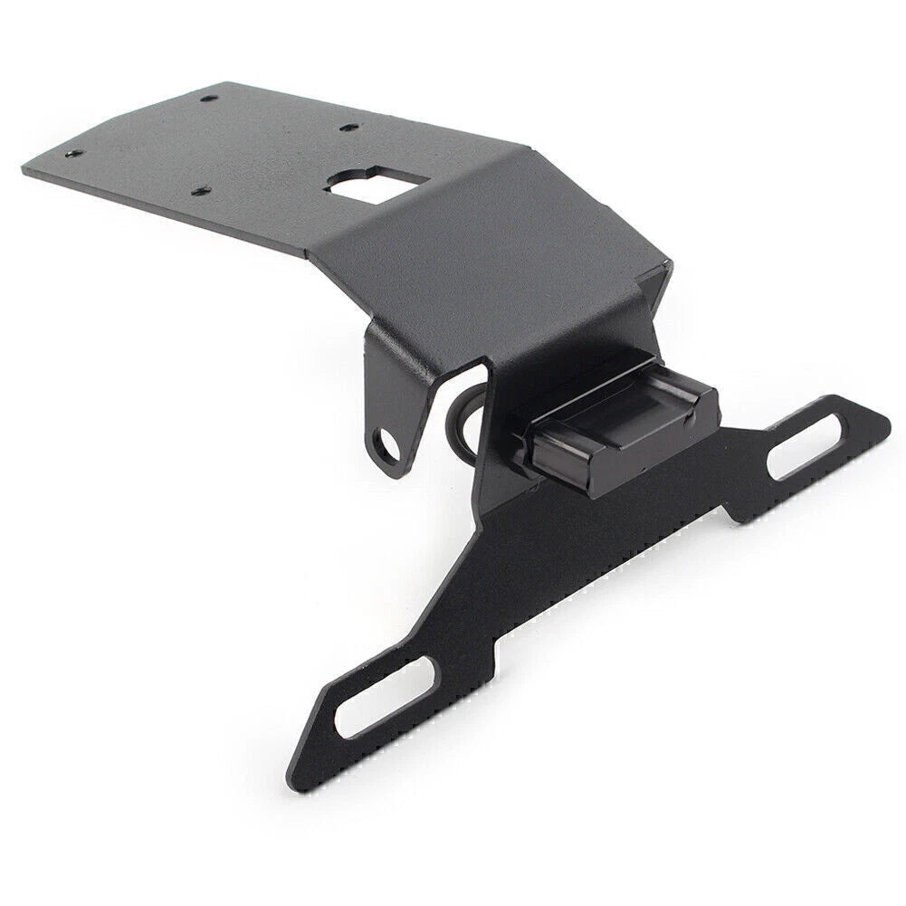 Set of 1 Black License Plate Holder for Kawasaki Ninja H2 SX (2019–2021)