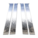 4Pc Chrome Pillar Post Covers Replacement for Chevy Aveo Sedan (2009–2011)