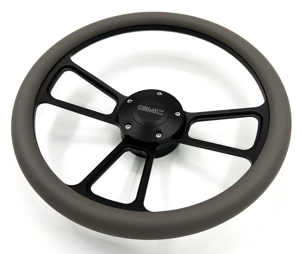 Steering Wheel Cover Black Dark Gray Wrap for Ford F150 (2011–2020)