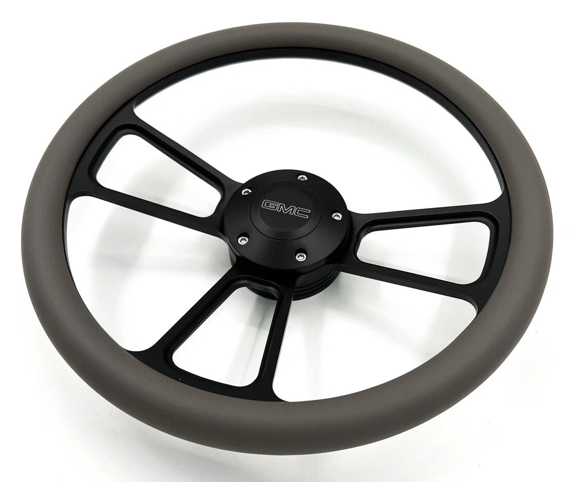 Steering Wheel Cover Black Dark Gray Wrap for Ford F150 (2011–2020)