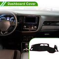 Dashboard Dash Cover Mat for Mitsubishi Outlander 3 PHEV (2016–2023) Black Red
