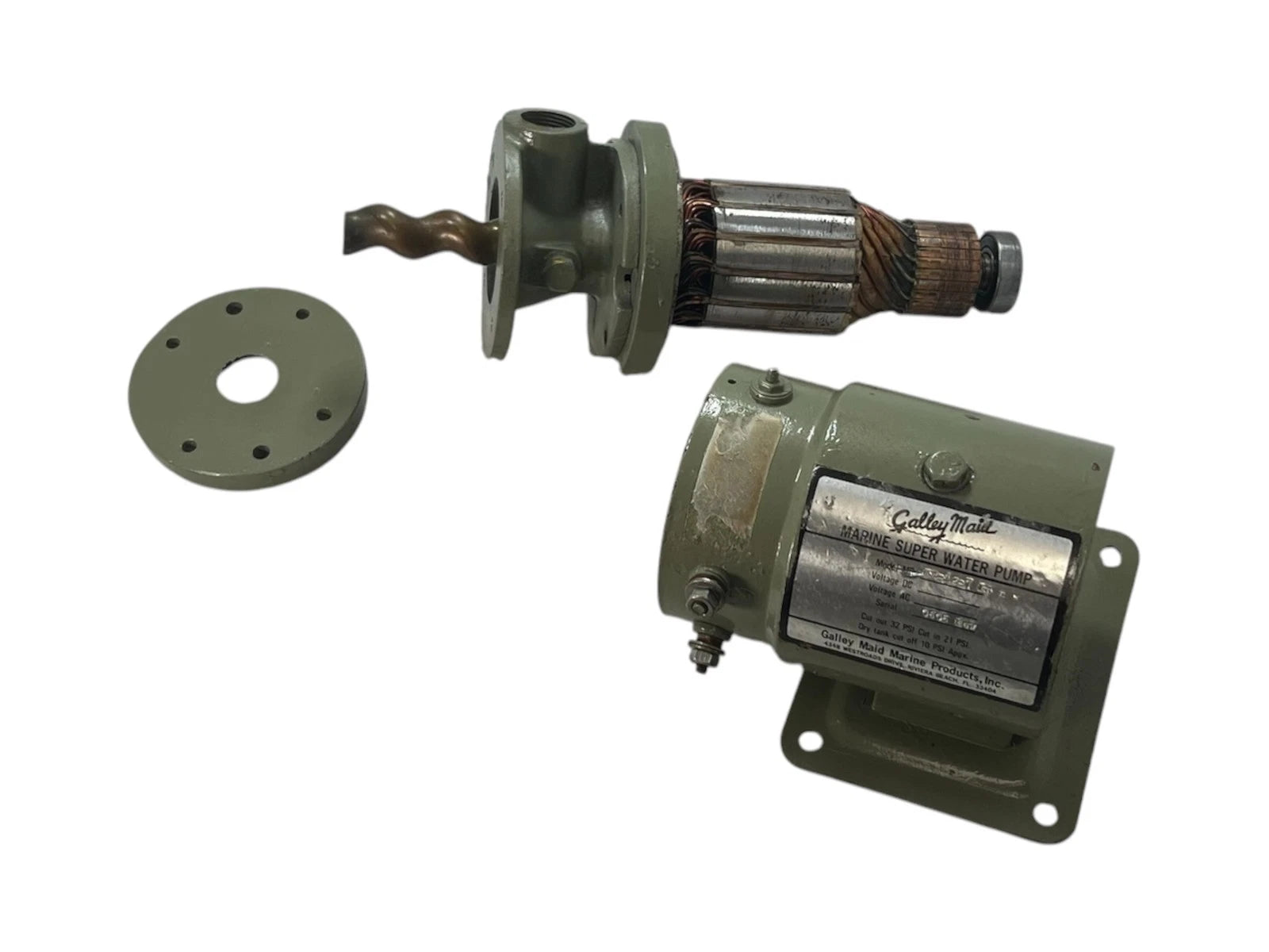 Galley Maid Water Pressure System Pump 7 GPM 12V MR Series for Marine (For Parts)