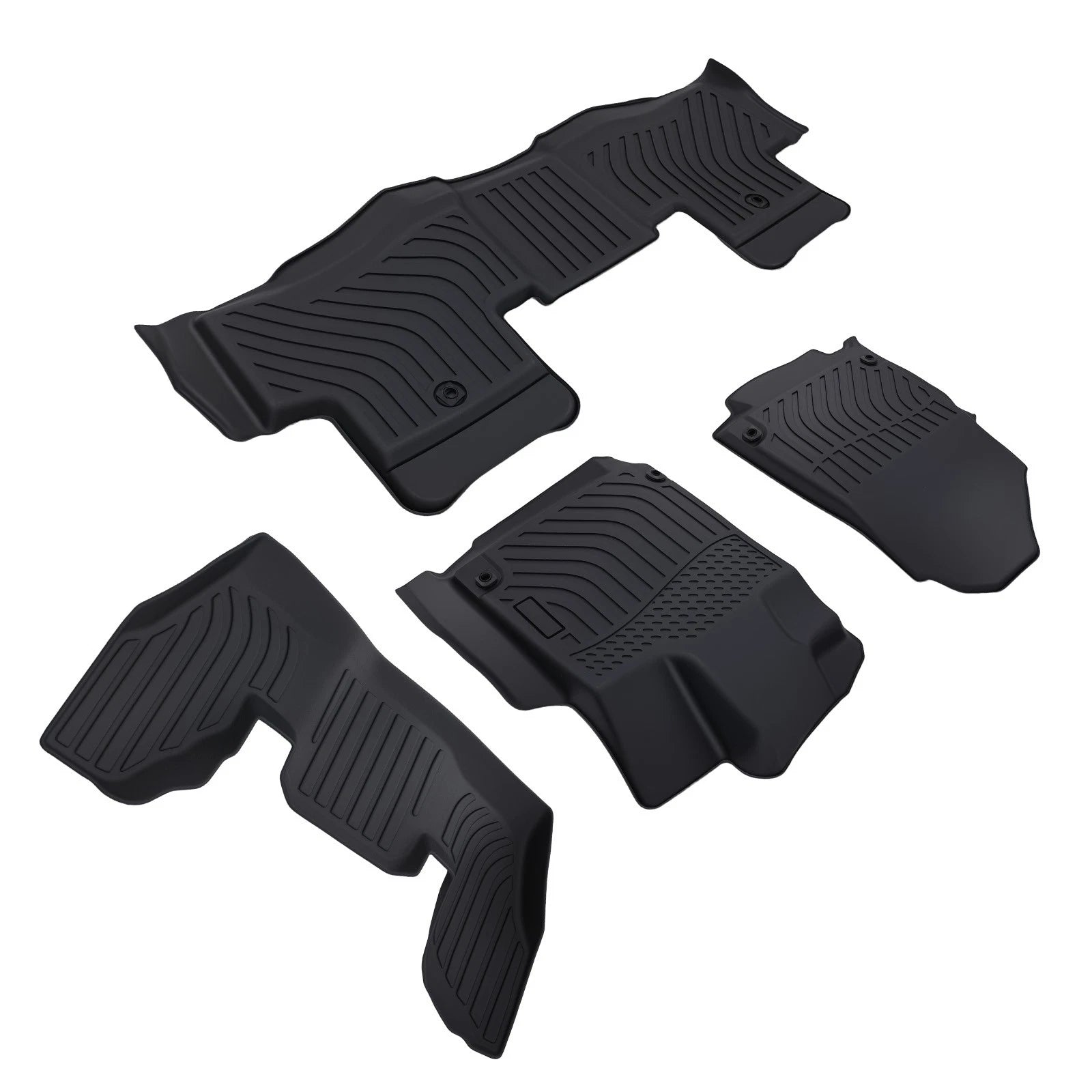 All-Weather Floor Mats for Acura MDX (2022–2025) Black TPE Waterproof