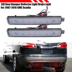 Clear 2-Color LED Rear Bumper Reflector Light for Cadillac CTS Torrent