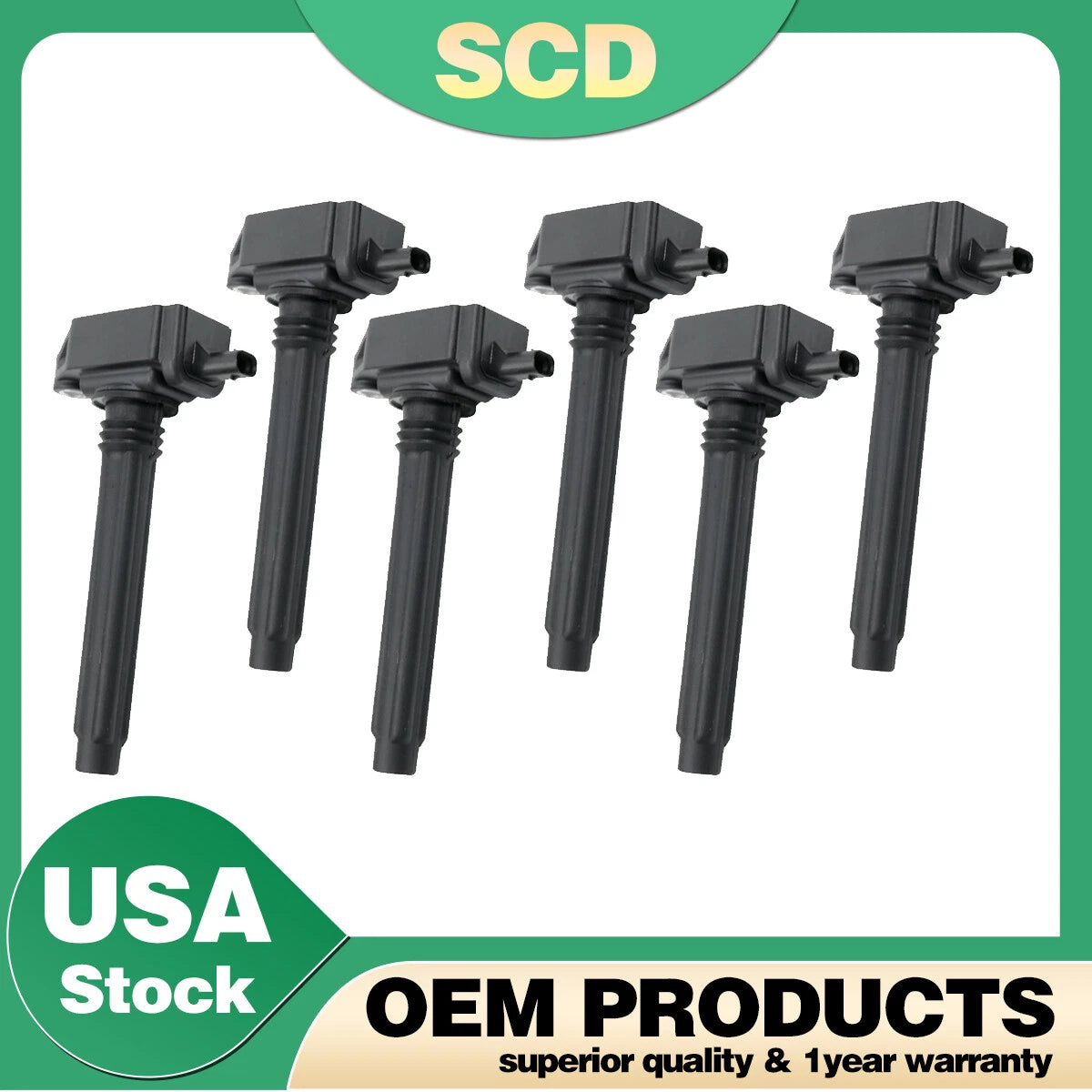 6X Ignition Coils for Dodge Charger Jeep Ram VW Chrysler (2011–2019) UF648