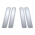 Chrome Pillar Post Covers 4Pc Replacement for Jaguar XJ8 XJ (2003–2009)