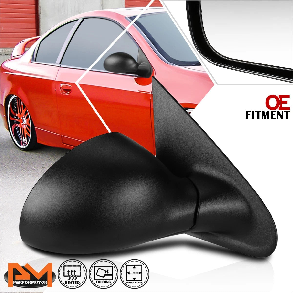 Power Heated Side View Door Mirror for Dodge Neon/Plymouth Neon (2000–2002)