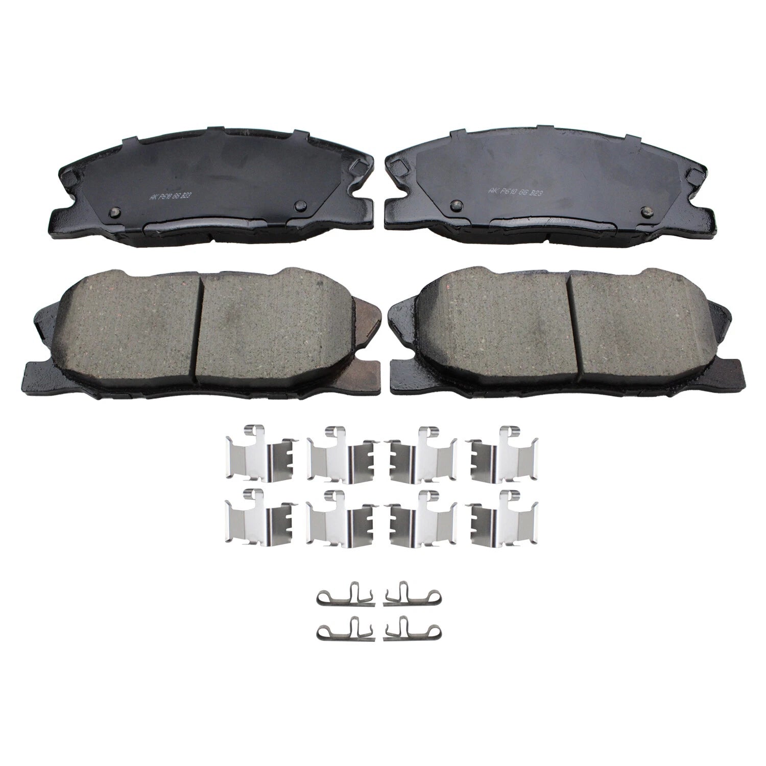 Set of 4 Akebono Performance Front Ceramic Brake Pads for Dodge Charger (2011–2023)