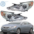 Set of Chrome Headlights for Hyundai Sonata (2011–2014)