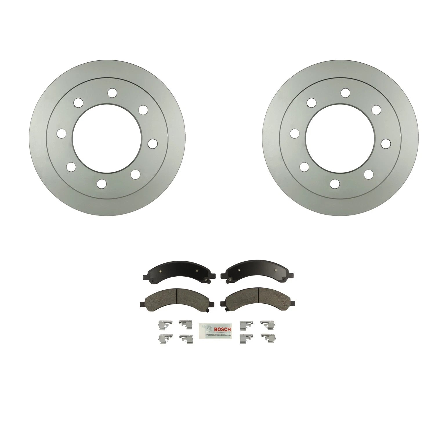Bosch Rear Disc Brake Rotors & Ceramic Brake Pads Kit for Savana 3500 (2003–2023)